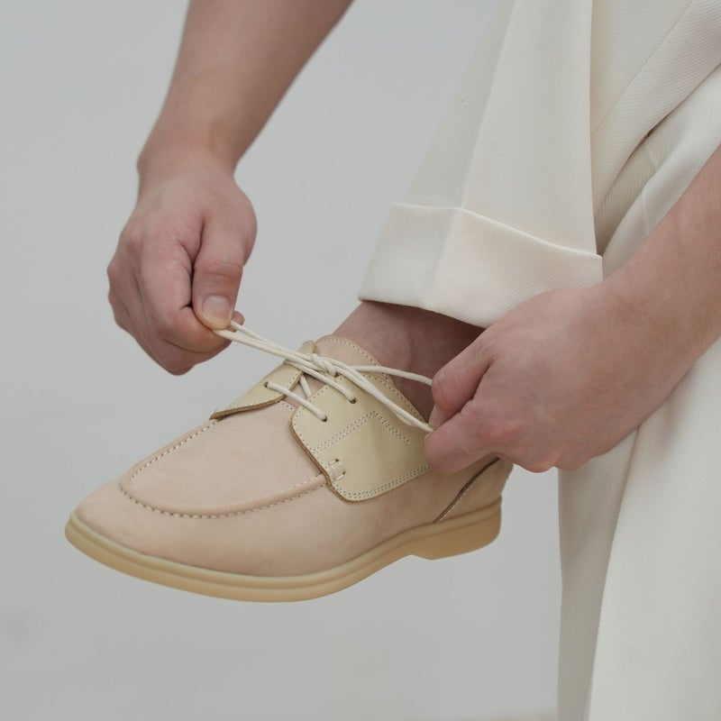 A Generation Of Vintage Men'S And Women'S Summer Low-Top Tooling Shoes British Style Japanese Casual Leather Soft-Soled Sailing Shoes - Image 5